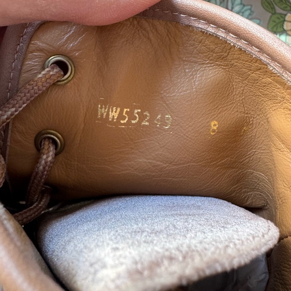 Stuart Weitzman Pink/Mauve Velvet and Leather Combat boot size 8 - Picture 15 of 16